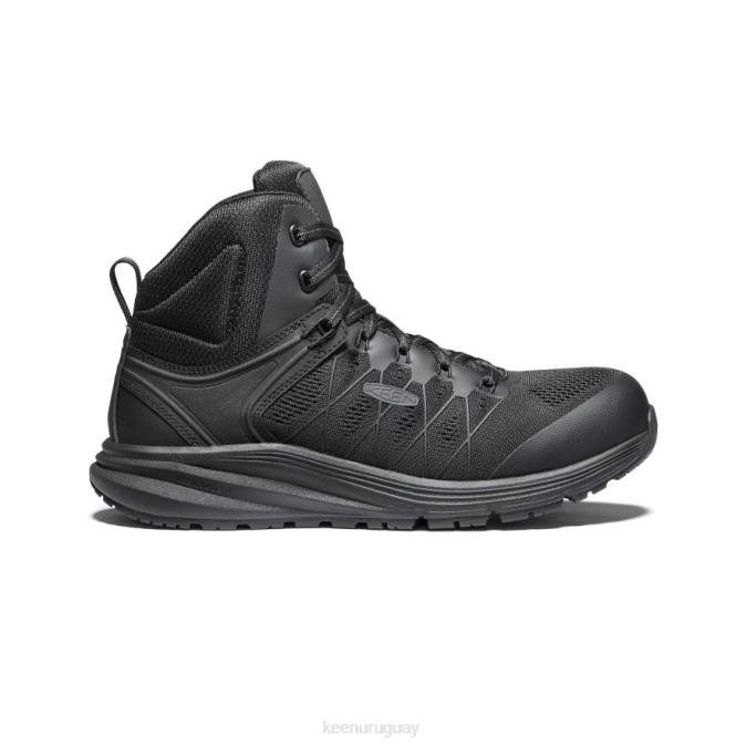 KEEN 8NRX139 calzado Cuervo negro hombres Vista Energy Mid (puntera de fibra de carbono)