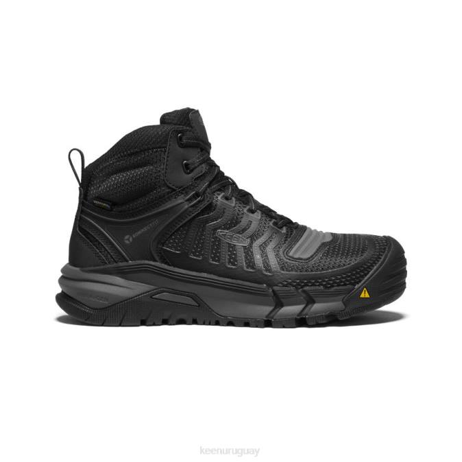 KEEN 8NRX161 calzado negro/pistola hombres Kansas City impermeable medio (puntera de fibra de carbono)