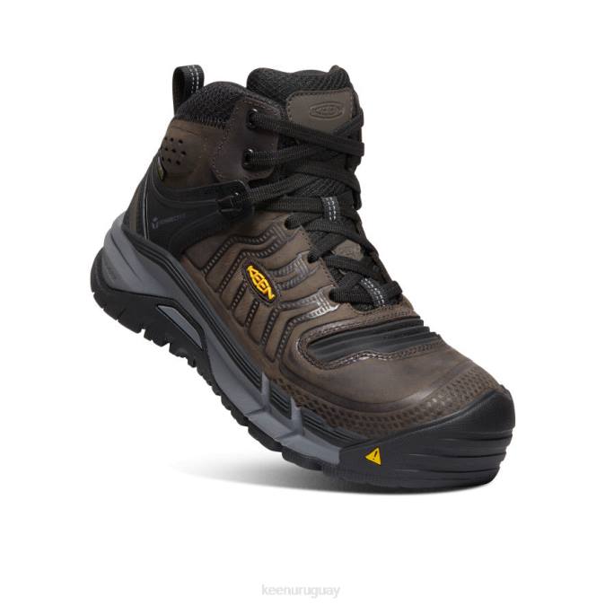 KEEN 8NRX179 calzado café en grano/negro hombres Kansas City+ impermeable medio (puntera de fibra de carbono)