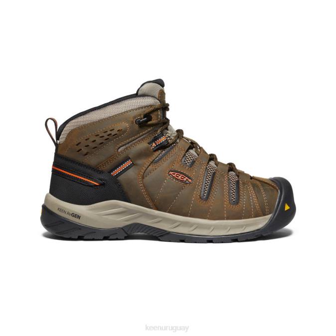 KEEN 8NRX189 calzado marrón cascada/ocre quemado hombres Bota Flint II (punta blanda)