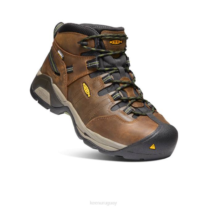 KEEN 8NRX245 calzado marrón cascada/verde bronce hombres Bota impermeable detroit xt (puntera de acero)
