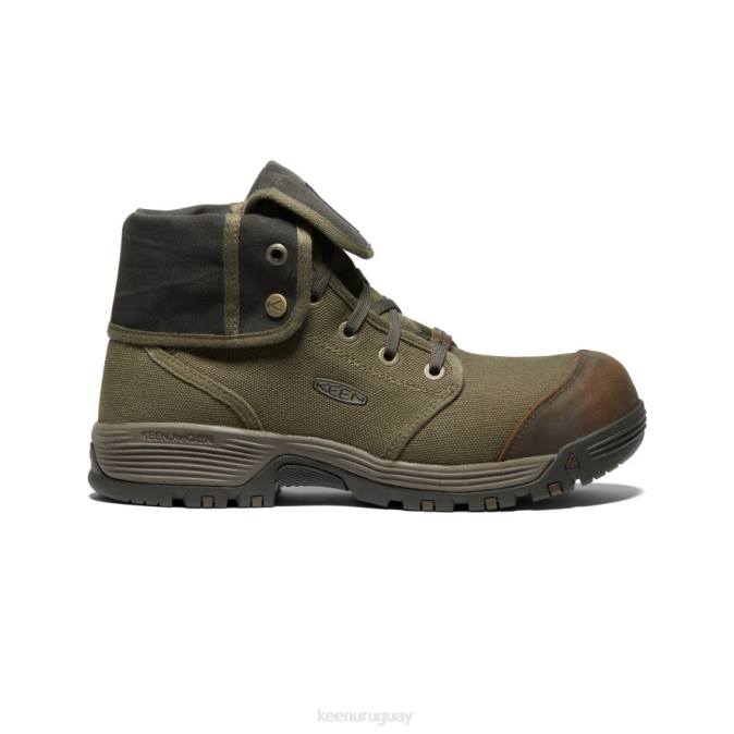 KEEN 8NRX282 calzado oliva militar/oliva negro hombres roswell mid (puntera de fibra de carbono)