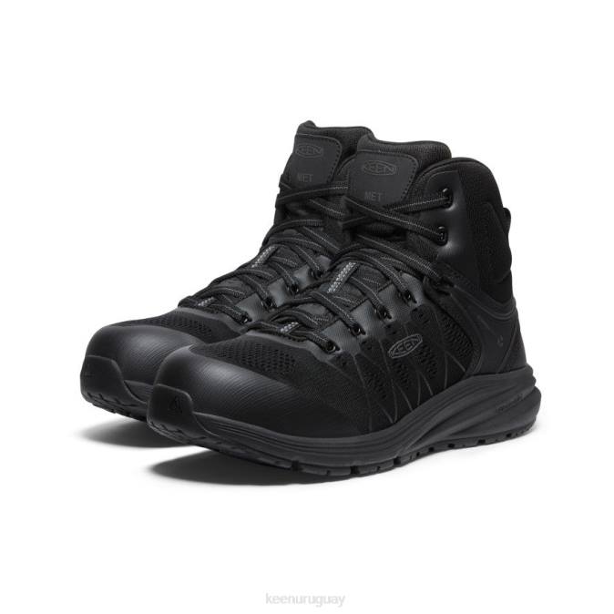 KEEN 8NRX38 calzado Cuervo negro hombres vista energy mid int met (puntera de fibra de carbono)