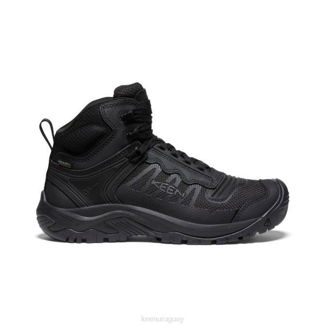 KEEN 8NRX5 calzado negro hombres reno kbf impermeable medio (puntera blanda)