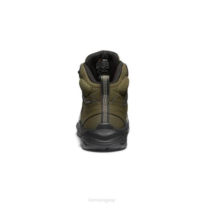 KEEN 8NRX6 calzado oliva oscuro/negro hombres reno kbf impermeable medio (puntera blanda)