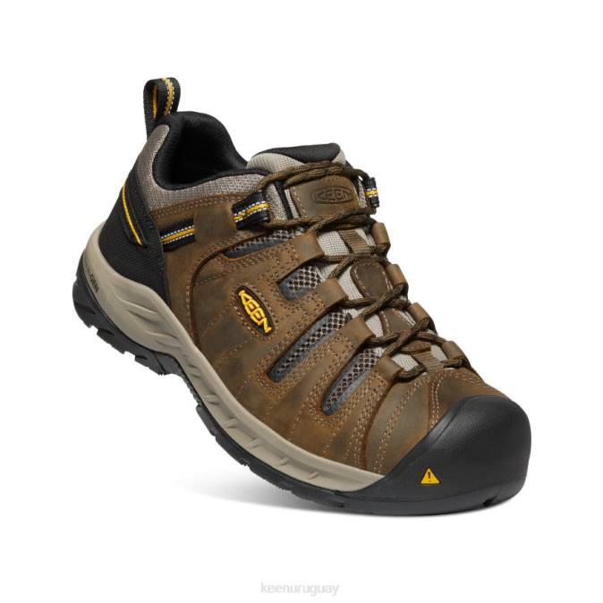 KEEN 8NRX180 calzado marrón cascada/varilla dorada hombres pedernal ii (dedo blando)
