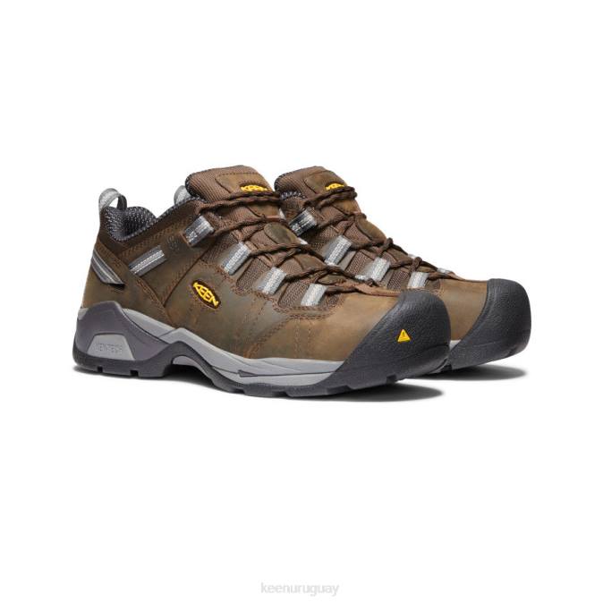 KEEN 8NRX201 calzado marrón cascada/gárgola hombres detroit xt esd (puntera de acero)