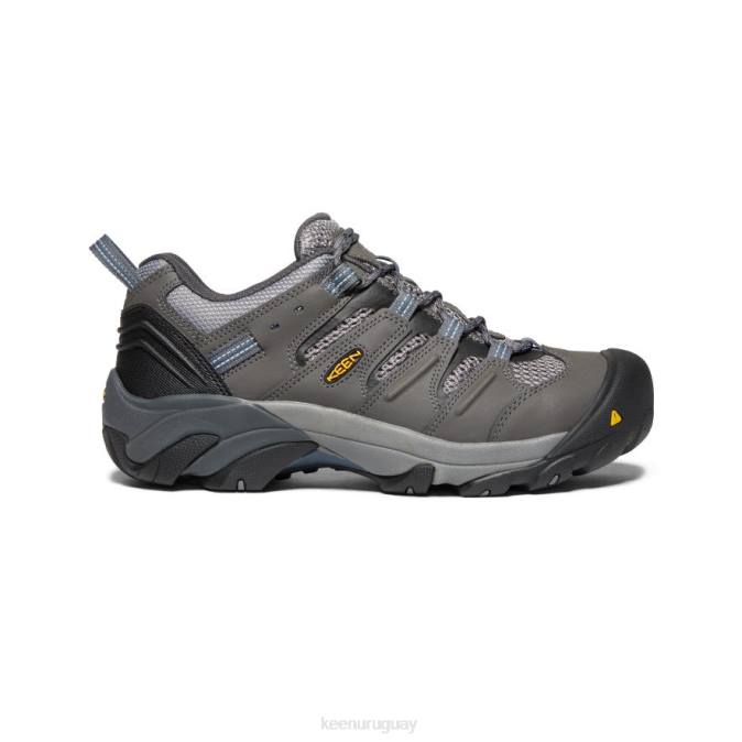 KEEN 8NRX301 calzado imán/mayólica azul hombres Lansing bajo (puntera de acero)