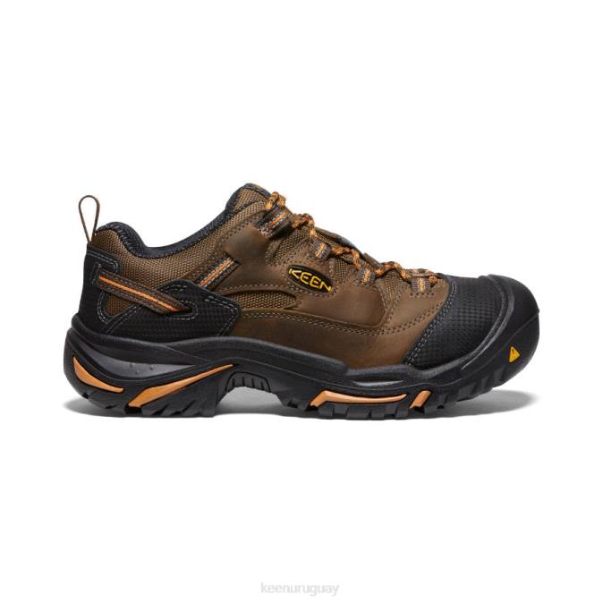 KEEN 8NRX349 calzado cascada/ocre naranja hombres Braddock bajo (punta blanda)