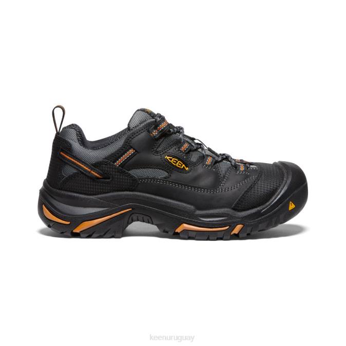 KEEN 8NRX355 calzado negro/bossa nova hombres Braddock bajo (puntera de acero)