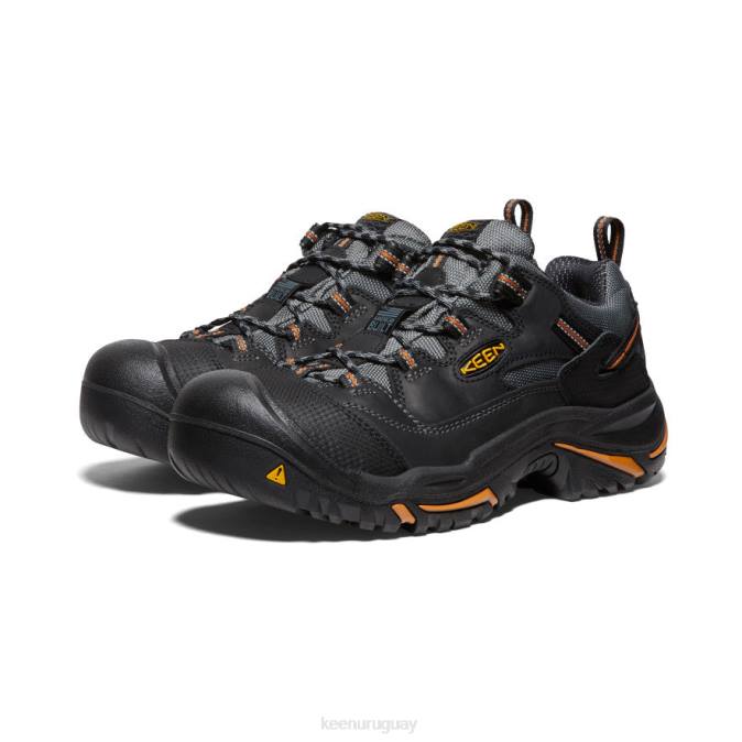 KEEN 8NRX355 calzado negro/bossa nova hombres Braddock bajo (puntera de acero)