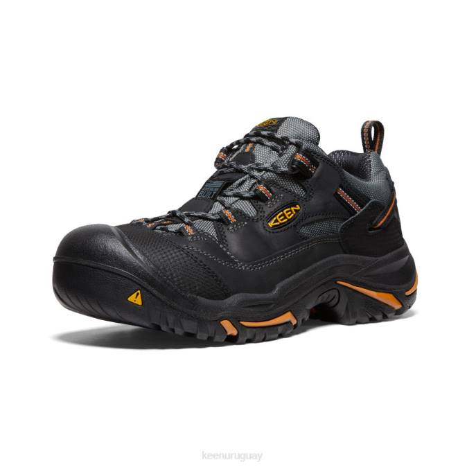 KEEN 8NRX355 calzado negro/bossa nova hombres Braddock bajo (puntera de acero)