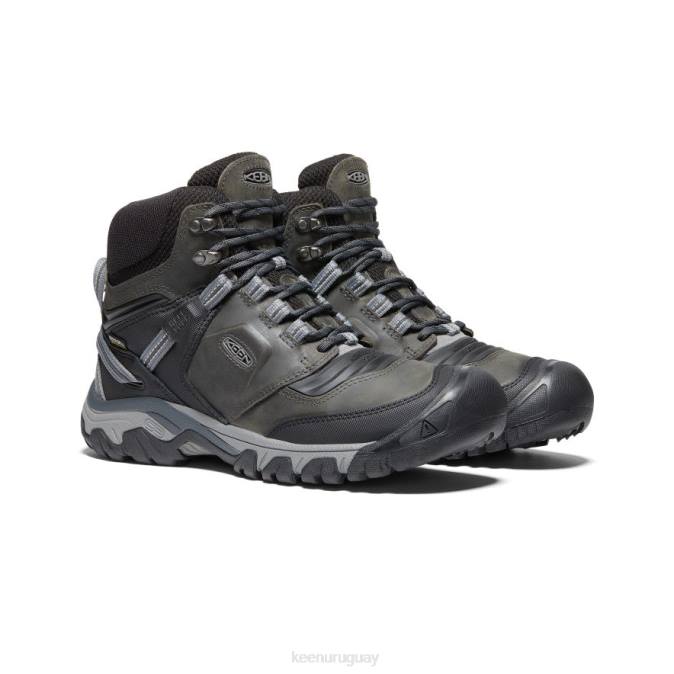 KEEN 8NRX141 calzado imán/negro hombres bota impermeable ridge flex
