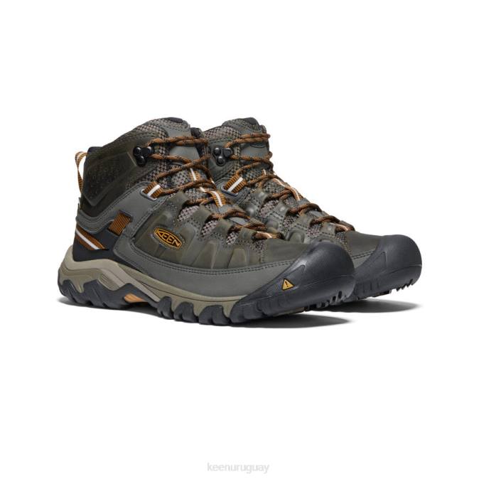 KEEN 8NRX246 calzado negro oliva/marrón dorado hombres targhee iii impermeable medio ancho