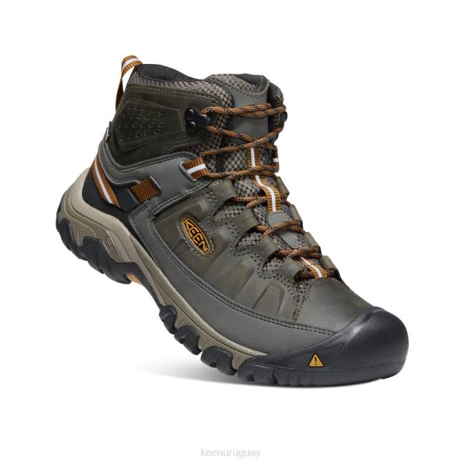 KEEN 8NRX246 calzado negro oliva/marrón dorado hombres targhee iii impermeable medio ancho