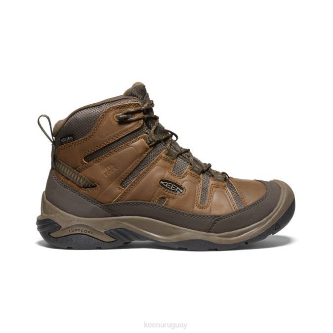 KEEN 8NRX257 calzado bisonte/atigrado hombres bota impermeable circadia ancha