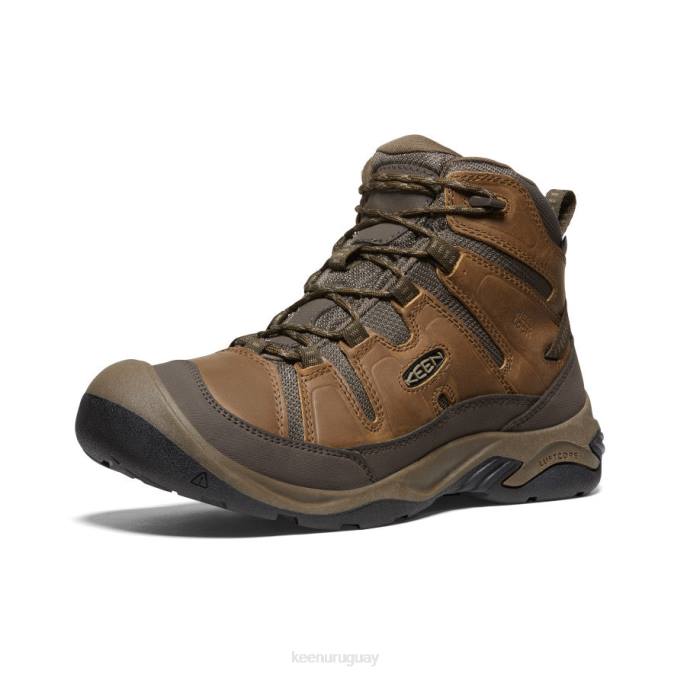 KEEN 8NRX257 calzado bisonte/atigrado hombres bota impermeable circadia ancha