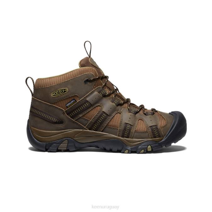 KEEN 8NRX327 calzado oliva oscuro/verde oliva hombres siskiyou impermeable medio