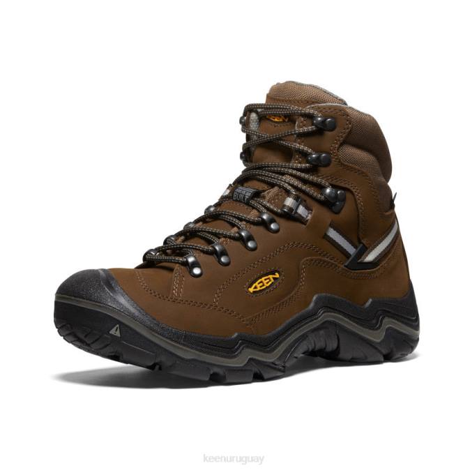 KEEN 8NRX345 calzado marrón cascada/gárgola hombres bota impermeable durand ii ancha