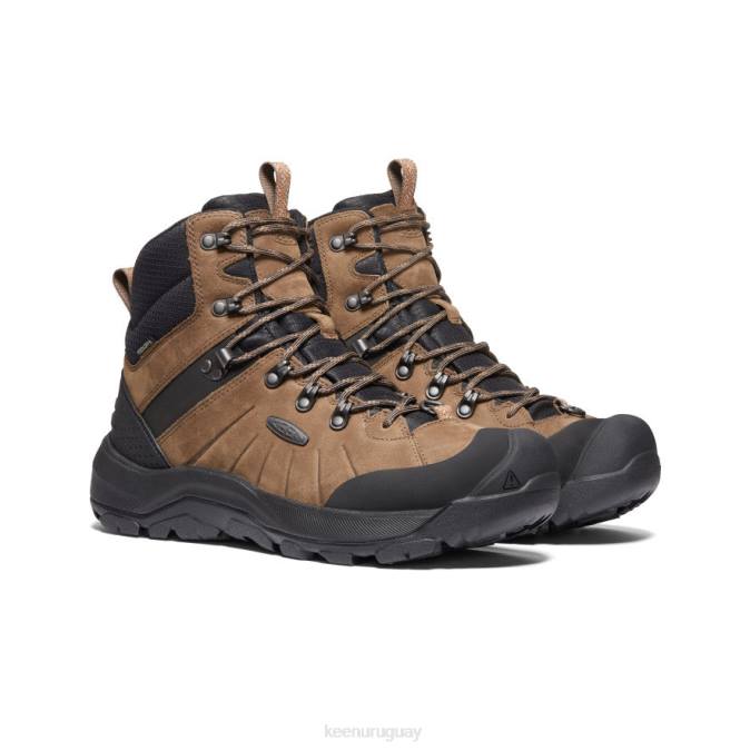KEEN 8NRX378 calzado café tierra oscura/caramelo hombres bota polar revel iv