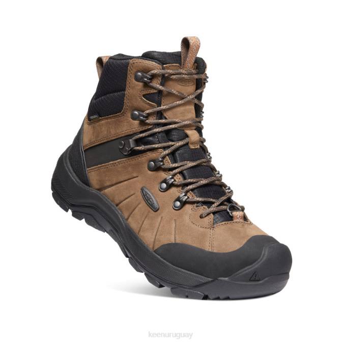 KEEN 8NRX378 calzado café tierra oscura/caramelo hombres bota polar revel iv