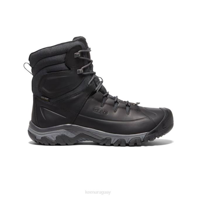 KEEN 8NRX390 calzado Cuervo negro hombres bota impermeable de encaje alto targhee