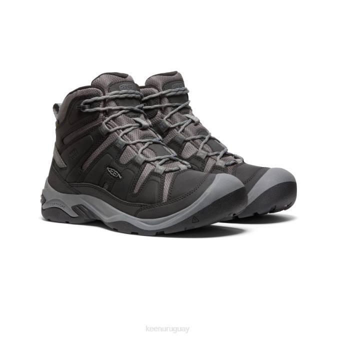 KEEN 8NRX70 calzado negro/gris acero hombres bota impermeable circadia