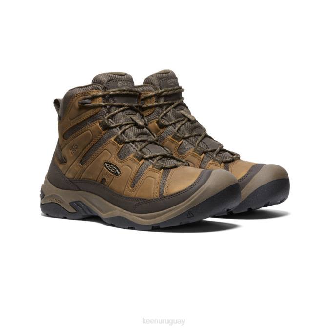 KEEN 8NRX71 calzado bisonte/atigrado hombres bota impermeable circadia