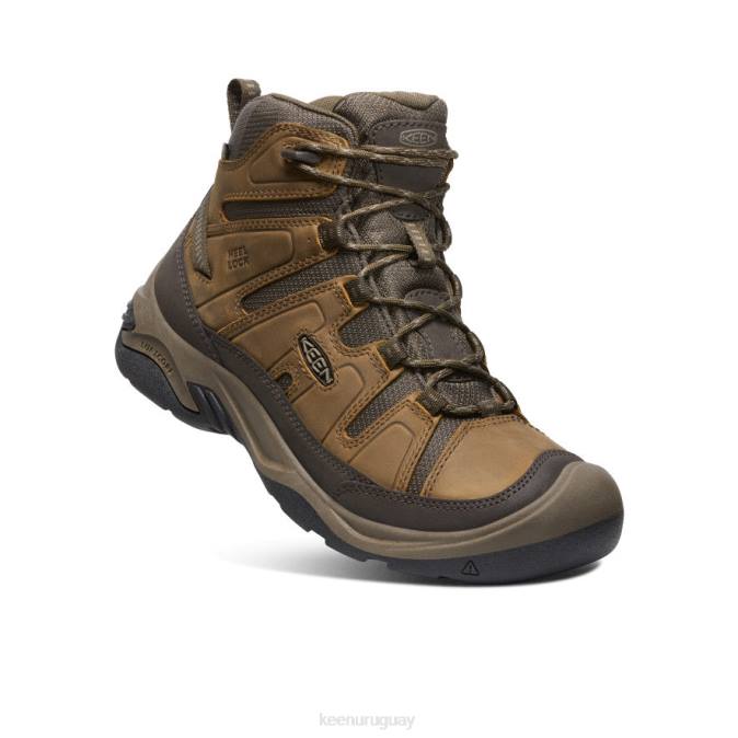 KEEN 8NRX71 calzado bisonte/atigrado hombres bota impermeable circadia