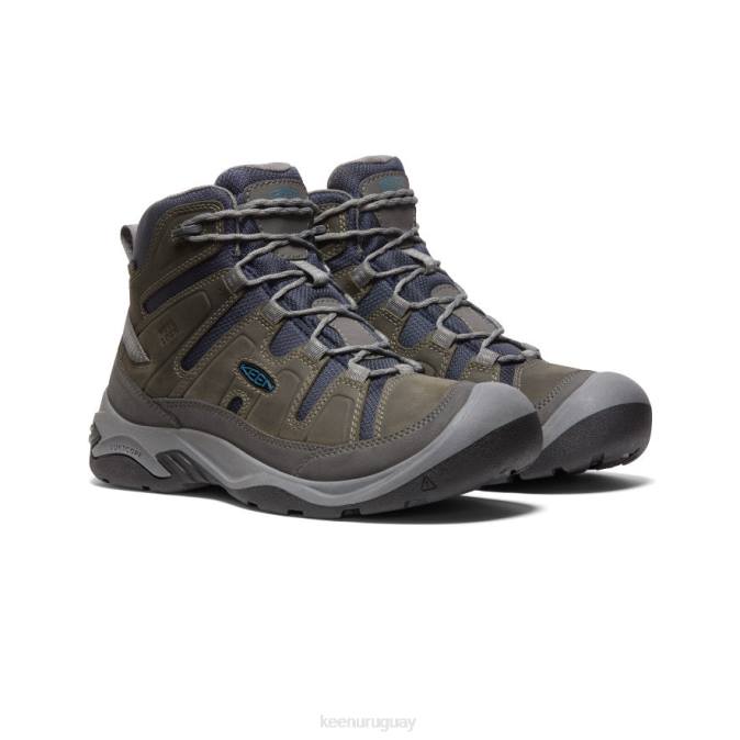 KEEN 8NRX72 calzado gris acero/azul legión hombres bota impermeable circadia