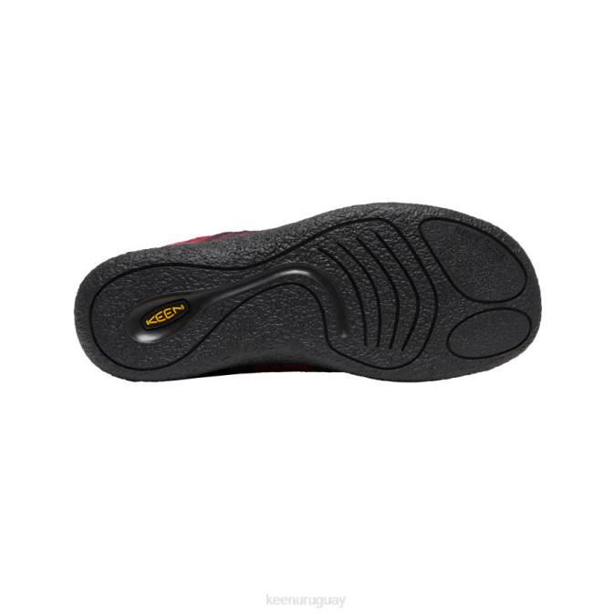 KEEN 8NRX99 calzado cuadros ruibarbo/negro hombres diapositiva howser iii