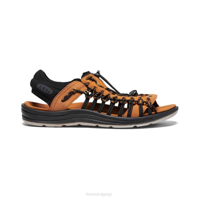 KEEN 8NRX19 calzado negro/curry hombres uneek ii punta abierta