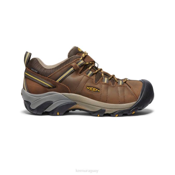 KEEN 8NRX294 calzado marrón cascada/amarillo dorado hombres targhee ii impermeable ancho