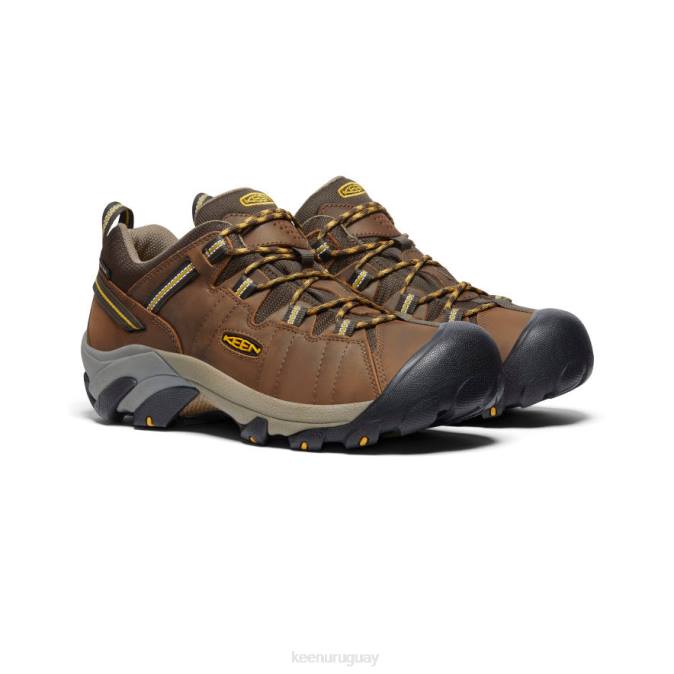 KEEN 8NRX294 calzado marrón cascada/amarillo dorado hombres targhee ii impermeable ancho