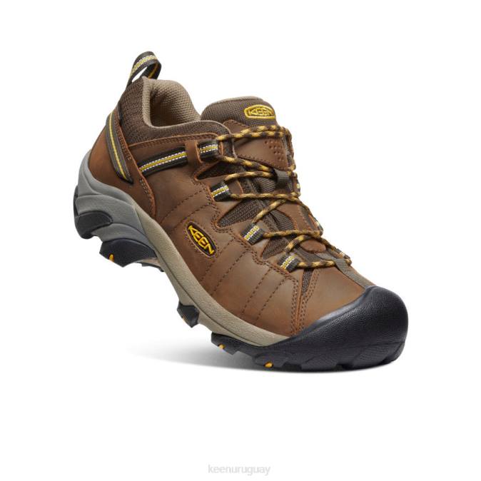 KEEN 8NRX294 calzado marrón cascada/amarillo dorado hombres targhee ii impermeable ancho