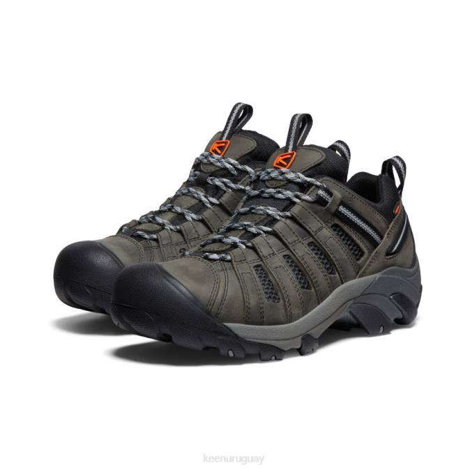 KEEN 8NRX64 calzado gris acero/ibis escarlata hombres viajero