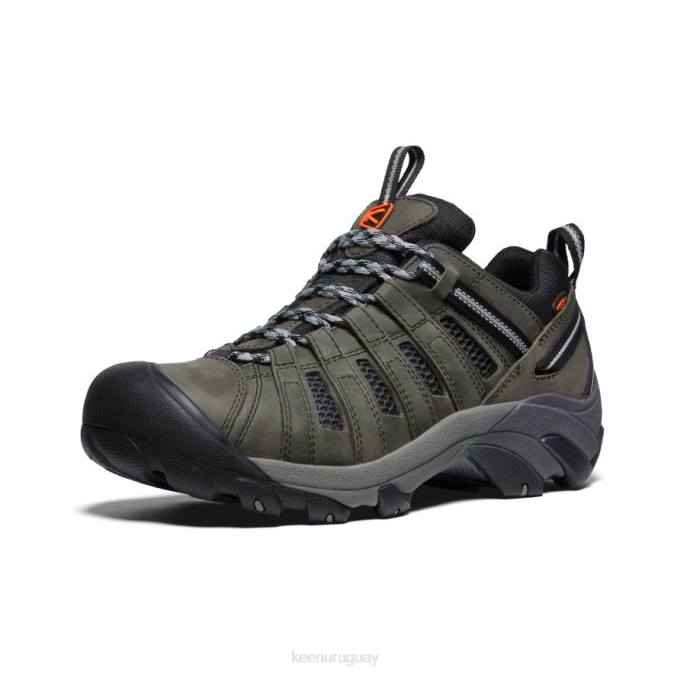KEEN 8NRX64 calzado gris acero/ibis escarlata hombres viajero