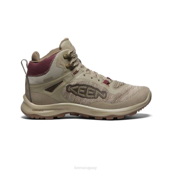 KEEN 8NRX583 calzado plaza topo/vino Windsor mujer bota impermeable terradora flex