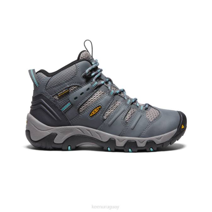 KEEN 8NRX597 calzado gris acero/wasabi mujer bota impermeable koven