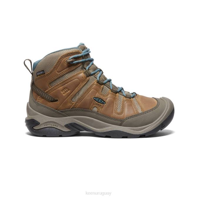 KEEN 8NRX637 calzado coco tostado/atlántico norte mujer bota impermeable circadia