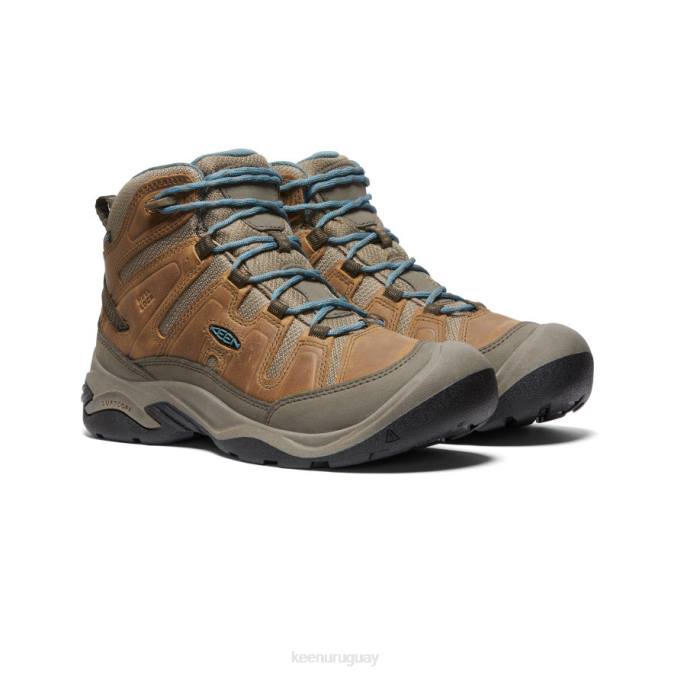 KEEN 8NRX637 calzado coco tostado/atlántico norte mujer bota impermeable circadia