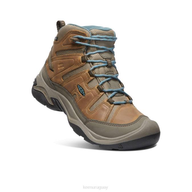 KEEN 8NRX637 calzado coco tostado/atlántico norte mujer bota impermeable circadia