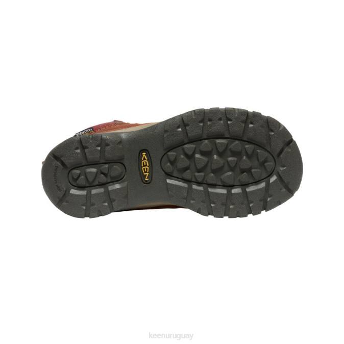 KEEN 8NRX677 calzado caparazón de tortuga/cuadros rojos mujer bota impermeable de invierno kaci iii