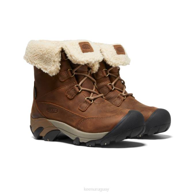 KEEN 8NRX679 calzado marrón/shitake mujer bota corta impermeable betty