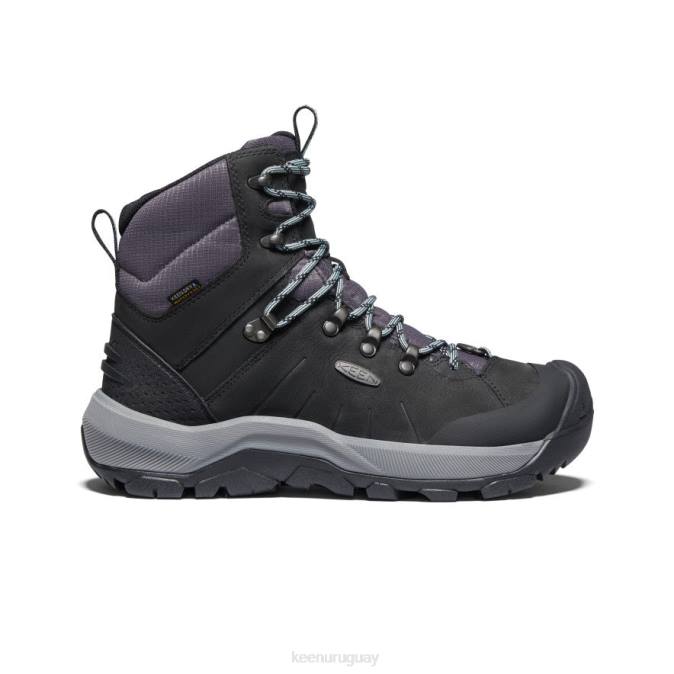 KEEN 8NRX684 calzado negro/gris puerto mujer bota polar revel iv