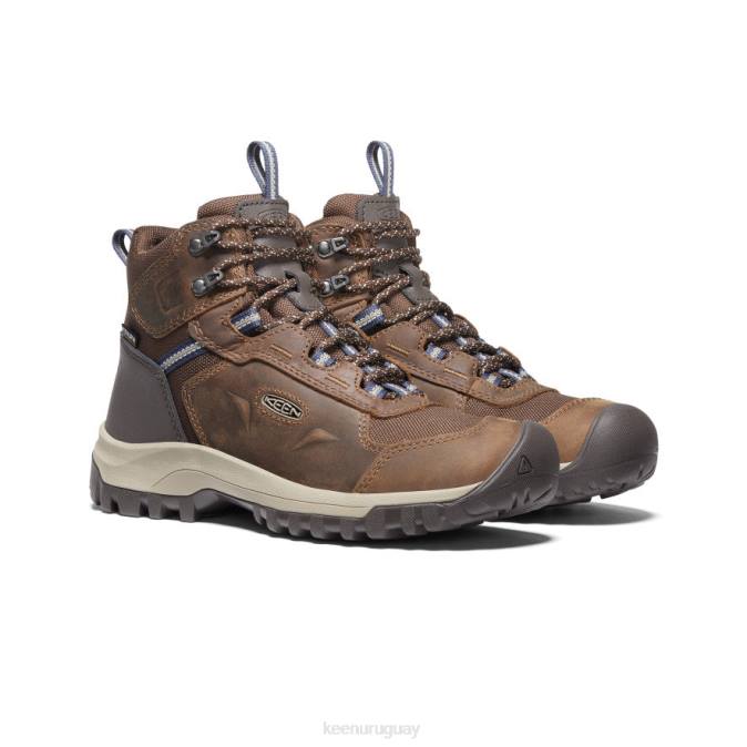 KEEN 8NRX708 calzado coco tostado/índigo vintage mujer Bota impermeable Basin Ridge