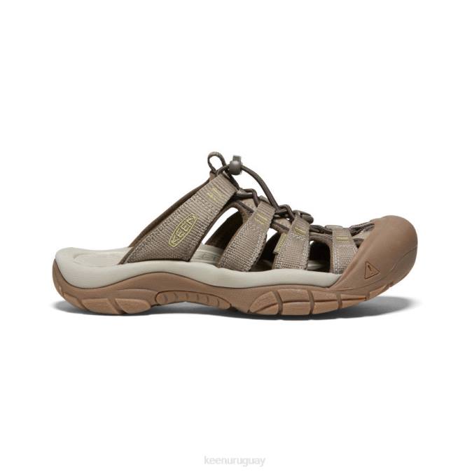 KEEN 8NRX455 calzado lobo de madera/estragón mujer diapositiva de newport