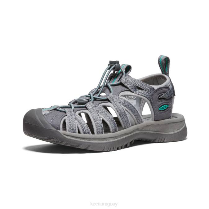 KEEN 8NRX521 calzado gris medio/verde pavo real mujer susurro