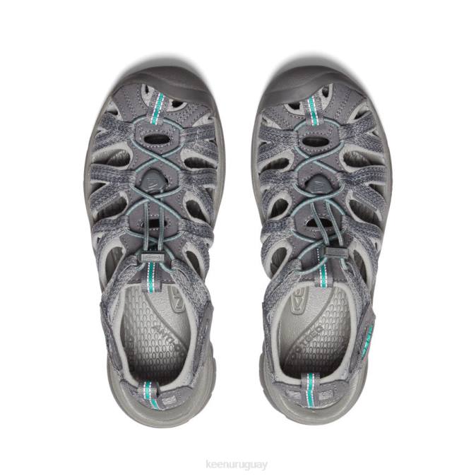 KEEN 8NRX521 calzado gris medio/verde pavo real mujer susurro