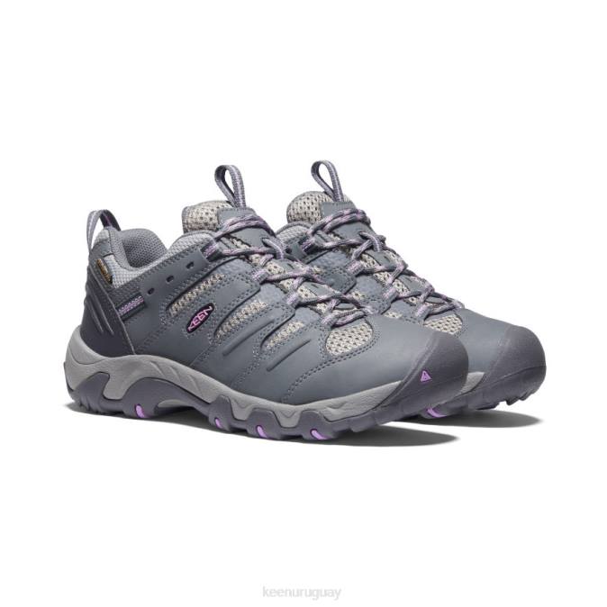 KEEN 8NRX665 calzado gris acero/violeta africana mujer zapato impermeable koven